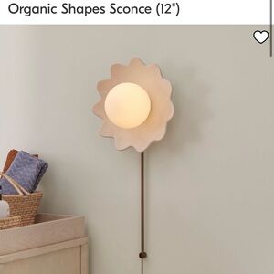 Cream Organic Shapes Wall Sconce Sarah Sherman Samuel
